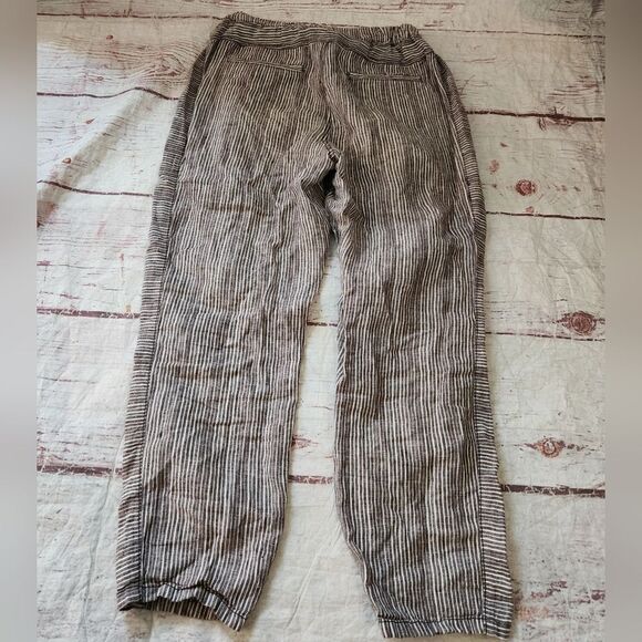 Anthropologie Hei Hei Francois Linen Striped Crop Pants Size XS - Picture 3 of 6